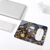 yanfind The Mouse Pad Blur Focus Winter Shining Illuminated Lights Depth Field Light Wet Bulb Reflection Pattern Design Stitched Edges Suitable for home office game