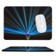 yanfind The Mouse Pad Carsten Heyer Black Dark Rhine Tower Rheinturm Düsseldorf Television Tower Light Beam Pattern Design Stitched Edges Suitable for home office game