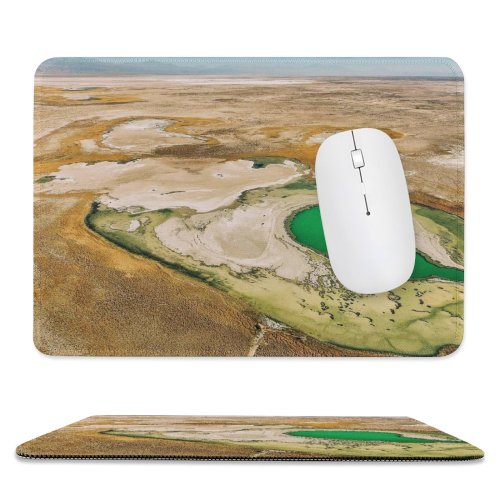 yanfind The Mouse Pad Drone Chile Norte Sudamerica Desierto Lagoon Domain Laguna Public Basin Texture Pattern Design Stitched Edges Suitable for home office game
