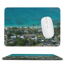 yanfind The Mouse Pad Landscape Island Building Hi Beach Pictures PNG Sea Outdoors Kailua Urban Pattern Design Stitched Edges Suitable for home office game