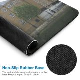 yanfind The Mouse Pad Building Building Bank Britain Home Area Residential Roofs England Buildings Lot Ocre Pattern Design Stitched Edges Suitable for home office game