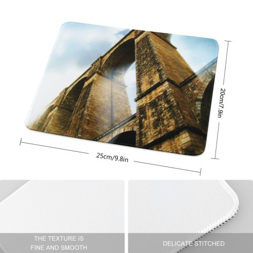 yanfind The Mouse Pad Building Old Ray Aqueduct Perspective Civilization History Arc Empire Sky Light Construction Pattern Design Stitched Edges Suitable for home office game