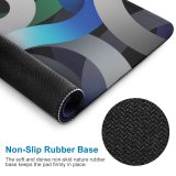 yanfind The Mouse Pad Abstract Air Silver Dark Pattern Design Stitched Edges Suitable for home office game