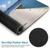 yanfind The Mouse Pad Caribbean Sea Boat Sky Vehicle Pier Rain Horizon Sound Cloud Boat Sky Pattern Design Stitched Edges Suitable for home office game