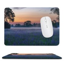 yanfind The Mouse Pad Backlit Golden Fog Beautiful Flowers Scenery Sunset Landscape Field Mist Sunrise Blooming Pattern Design Stitched Edges Suitable for home office game