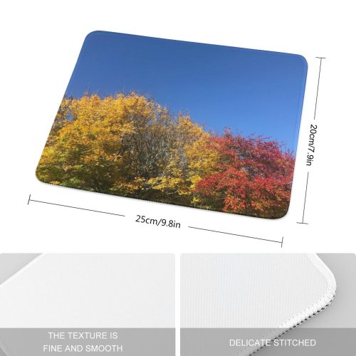 yanfind The Mouse Pad Abies Plant Trunk Creative Pictures Outdoors Tree Fir Grass Maple Images Pattern Design Stitched Edges Suitable for home office game