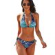 yanfind Bikini Fountains Bluewater Blu Shimmer Shimmering Sparkle Sparkling Sky Daytime Reflection Light Turquoise Women's Sexy Backless Swimwear Two Piece Summer