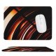 yanfind The Mouse Pad Blur Fractal Dynamic Metal Design Artistic Insubstantial Creativity Energy Colorful Curve Bronze Pattern Design Stitched Edges Suitable for home office game