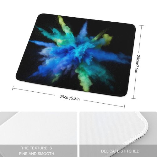 yanfind The Mouse Pad Burst Splash MacOS Sierra Pattern Design Stitched Edges Suitable for home office game