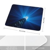 yanfind The Mouse Pad Otto Berkeley Light Beam Skyscraper Look Modern Architecture Building Night Light Show Pattern Design Stitched Edges Suitable for home office game
