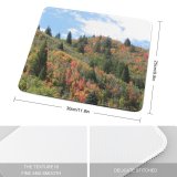 yanfind The Mouse Pad Coniferous Leaves Tropical Wilderness Broadleaf Tree Temperate Canyon Forest Forests Leaf Landscape Pattern Design Stitched Edges Suitable for home office game