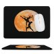 yanfind The Mouse Pad Dark Love Couple Ballet Dancers Moon Silhouette Dancing Pattern Design Stitched Edges Suitable for home office game