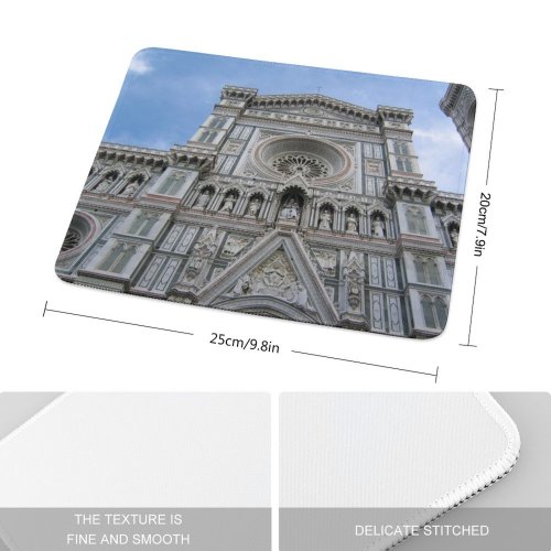 yanfind The Mouse Pad Building Place Florence Symmetry Facade Classical Holy Baptistery Worship Architecture Places Europe Pattern Design Stitched Edges Suitable for home office game