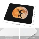 yanfind The Mouse Pad Dark Love Couple Ballet Dancers Moon Silhouette Dancing Pattern Design Stitched Edges Suitable for home office game