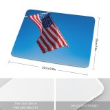 yanfind The Mouse Pad Blur Honor Freedom Liberty Design Spangled Independence Usa Administration Daytime Memorial States Pattern Design Stitched Edges Suitable for home office game