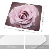 yanfind The Mouse Pad Centifolia Flower Garden Rosa Lilac Flower Gadern Plant Drop Family × Roses Pattern Design Stitched Edges Suitable for home office game