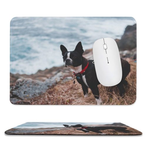 yanfind The Mouse Pad Dog Pet Bulldog Bull Strap Pictures Free Stock Images Boston Pattern Design Stitched Edges Suitable for home office game