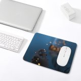 yanfind The Mouse Pad Blur Girl Magic Dark Design Illuminated Lights Jar Portable Hands Depth Touch Pattern Design Stitched Edges Suitable for home office game