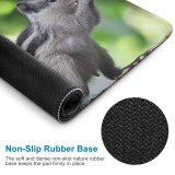 yanfind The Mouse Pad Blur Focus Wild Little Depth Field Wildlife Fur Outdoor Squirrel Rodent Adorable Pattern Design Stitched Edges Suitable for home office game