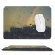 yanfind The Mouse Pad Blur H Rainbow Window Waterdrops Wet Droplets Glass Rain O Raindrops Liquid Pattern Design Stitched Edges Suitable for home office game