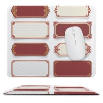 yanfind The Mouse Pad Chinese Playing Clean Cultures Rectangle Dimensional Packaging Styles Gold Elegance Empty Tradition Pattern Design Stitched Edges Suitable for home office game