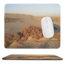 yanfind The Mouse Pad Tunisia Desert Sand Natural Sahara Erg Aeolian Landform Dune Landscape Ecoregion Sky Pattern Design Stitched Edges Suitable for home office game