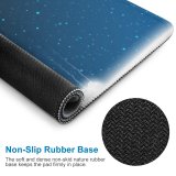 yanfind The Mouse Pad Eve Winter Celebration Night Sky Ice Snow Design Tree Tree Light Wonderland Pattern Design Stitched Edges Suitable for home office game