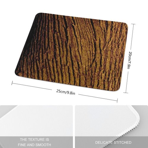 yanfind The Mouse Pad Tree Trees Bark Trunk Skin Texture Contrast Beautiful Abstract Peace Peaceful Golden Pattern Design Stitched Edges Suitable for home office game