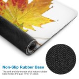yanfind The Mouse Pad Maple Autumn Woody Leaves Maple Plant Fall Decoration Plane Flower Flowering Leaf Pattern Design Stitched Edges Suitable for home office game