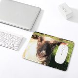 yanfind The Mouse Pad Family Vertebrate Portait Terrestrial Sheep Grass Cow Pasture Snout Goat Sheep Pattern Design Stitched Edges Suitable for home office game