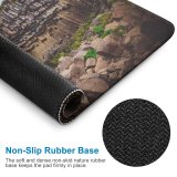 yanfind The Mouse Pad Denys Nevozhai Svartifoss Waterfall Vatnajökull National Park Lava Columns Rocks Cliff Iceland Pattern Design Stitched Edges Suitable for home office game