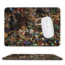 yanfind The Mouse Pad Eisenhower Confetti Tree Lighting Festival States Ornaments Plant Light Quinta Silver Pattern Design Stitched Edges Suitable for home office game
