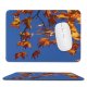 yanfind The Mouse Pad Maple Sky Autumn Woody Australia Maple Sky Plant Branch Leaf Leaf Twig Pattern Design Stitched Edges Suitable for home office game