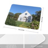 yanfind The Mouse Pad Building Chapel Sky Cod Massachusetts Tree Place Leaf Church Worship Harwich Property Pattern Design Stitched Edges Suitable for home office game