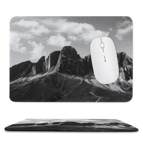 yanfind The Mouse Pad Landscape Peak Withe Di Blackand Pictures Passo Outdoors Light Free Sunny Pattern Design Stitched Edges Suitable for home office game