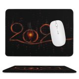 yanfind The Mouse Pad Dark Celebrations Year Happy Fire Pattern Design Stitched Edges Suitable for home office game