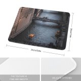 yanfind The Mouse Pad Boats Bridges Urban River Transportation City System Buildings Canal High Watercrafts Aerial Pattern Design Stitched Edges Suitable for home office game