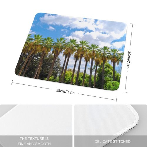 yanfind The Mouse Pad Elaeis Speciosa Sky National Athens Woody Greece Vegetation Sky Plant High Tropics Pattern Design Stitched Edges Suitable for home office game