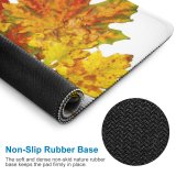 yanfind The Mouse Pad Maple Autumn Woody Leaves Maple Plant Fall Decoration Flowering Leaf Leaf Tree Pattern Design Stitched Edges Suitable for home office game