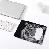yanfind The Mouse Pad Dark Tiger Closeup Portrait Pattern Design Stitched Edges Suitable for home office game