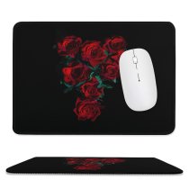 yanfind The Mouse Pad Daniel Olah Flowers Dark Roses Flower Bouquet Pattern Design Stitched Edges Suitable for home office game