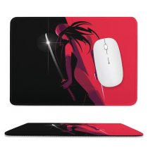 yanfind The Mouse Pad Craig Drake Graphics CGI Elektra Marvel Cinematic Universe Superheroes Pattern Design Stitched Edges Suitable for home office game