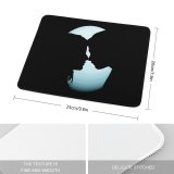 yanfind The Mouse Pad Dark Love Couple Silhouette Together Romantic Moon Pattern Design Stitched Edges Suitable for home office game