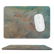 yanfind The Mouse Pad Boats Above From Sea Ocean Eye Bird's Watercrafts Aerial Shot Pattern Design Stitched Edges Suitable for home office game