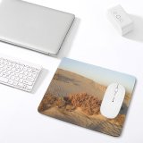 yanfind The Mouse Pad Tunisia Desert Sand Natural Sahara Erg Aeolian Landform Dune Landscape Ecoregion Sky Pattern Design Stitched Edges Suitable for home office game