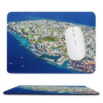 yanfind The Mouse Pad Boats Coast City Cityscape Clouds Landscape Daylight Daytime Island Watercrafts Transportation Outdoors Pattern Design Stitched Edges Suitable for home office game