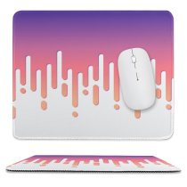 yanfind The Mouse Pad Blank Beige Dawn Seamless Morning Purple Dark Curve Sunset Neon Gradient Magenta Pattern Design Stitched Edges Suitable for home office game