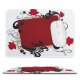 yanfind The Mouse Pad Flower Fashion Swirl Pretty Picture Art Design Graphics Curl Art Rectangle Calligraphy Pattern Design Stitched Edges Suitable for home office game