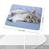 yanfind The Mouse Pad Funny Curiosity Cute Cat Young Little Eye Portrait Tabby Pet Whisker Downy Pattern Design Stitched Edges Suitable for home office game