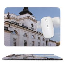 yanfind The Mouse Pad Building Building Sky Yard Jablonna Sky Palace Palace Facade Classic Classical Poland Pattern Design Stitched Edges Suitable for home office game